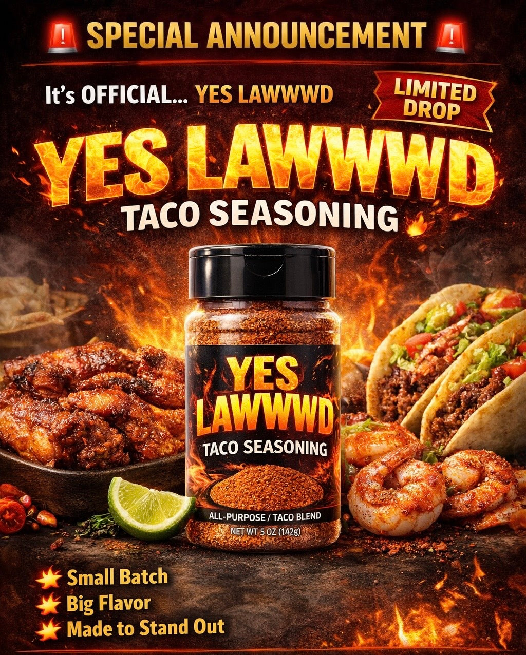 YES LAWWWD TACO SEASONING